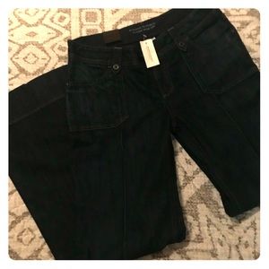 NWT Banana Republic Dark Wash Wide Leg Jeans